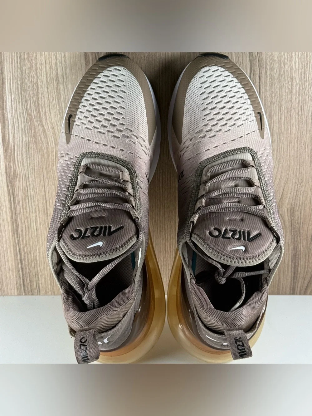 Nike Air Max 270 Mink Brown Black Orewood Running Shoes IB7751-200 Men’s Size 11